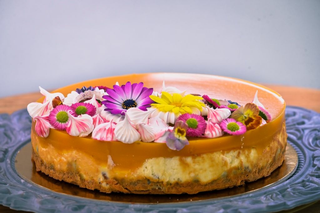 Obrázok receptu - Marekov cheesecake s mangovo-pomarančovým želé