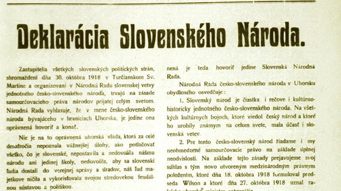 Мартинская декларация определила курс всей современной словацкой политики