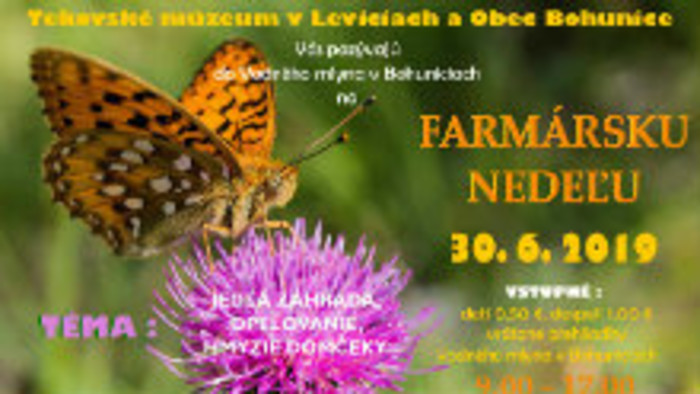 Farmárske nedele vo Vodnom mlyne v Bohuniciach