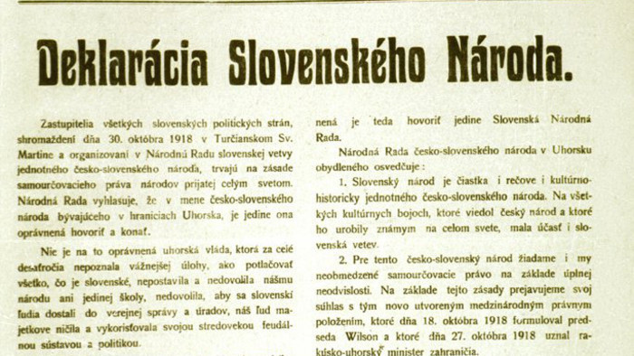 106-ая годовщина принятия декларации словацкого народа