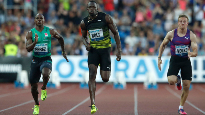 Ján Volko raced with Usain Bolt in Ostrava