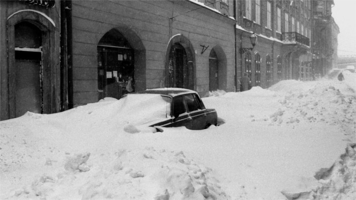 Le 12 janvier 1987 : La ville de Bratislava croule sous la neige