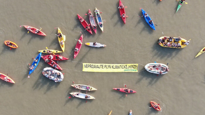 NGOs against LNG terminal on Danube: Gas fuels climate crisis!