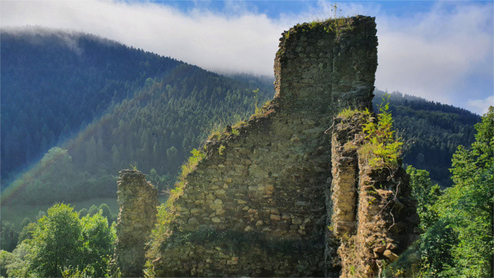 Die Burg Gelnica als Stadtpark mit Panorama-Ausblick