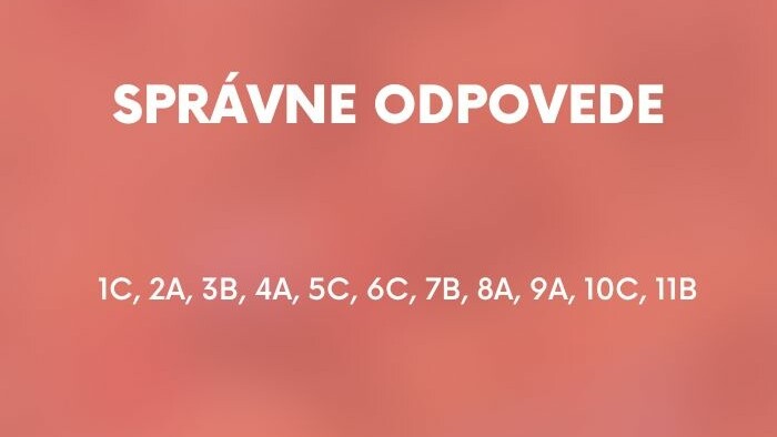 Správne odpovede kvízu Pečie celé Slovensko 5.diel