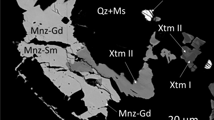 Vedci z Prírodovedeckej fakulty UK objavili na Slovensku nový raritný minerál monazit (Gd)