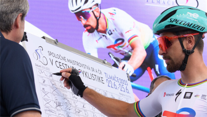 Peter Sagan, leader de l’équipe TotalEnergies au Tour de France