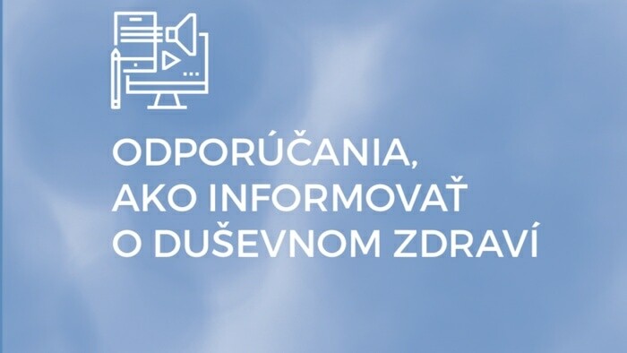 Mediaguide - sprievodca témou duševného zdravia pre médiá