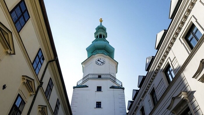 Der Michaeler-Turm nach der Rekonstruktion als Museumsexponat