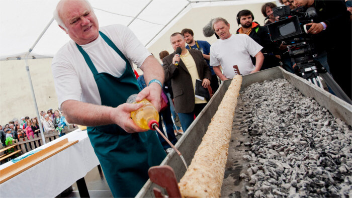 TOP SPOT: A town famous for spit cake production