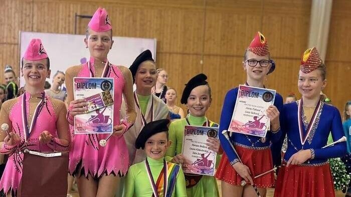 Gold-winning majorette club in Presov