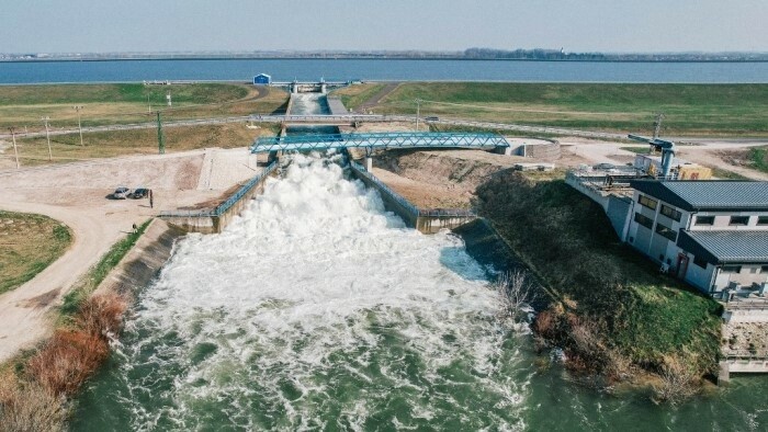 Inundación simulada en el Danubio