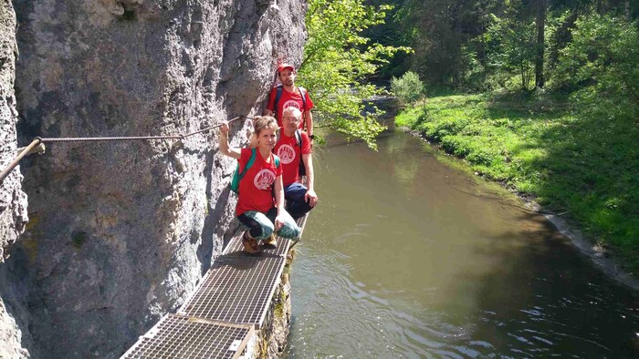 S turistami z Letanoviec prielomom Hornádu