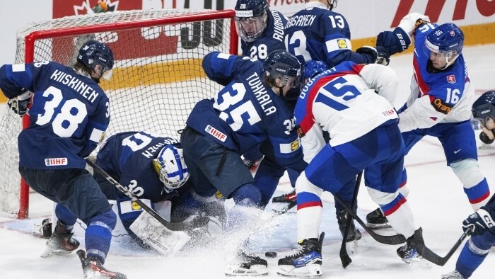 Eslovaquia cae ante Finlandia en los cuartos de final en el Campeonato Mundial de Hockey sobre hielo sub-20