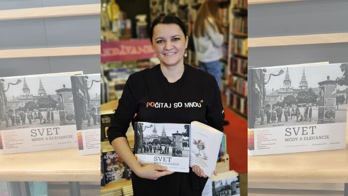 Júlia Marcinová predstavuje novú publikáciu v sérii Potulky starou Žilinou