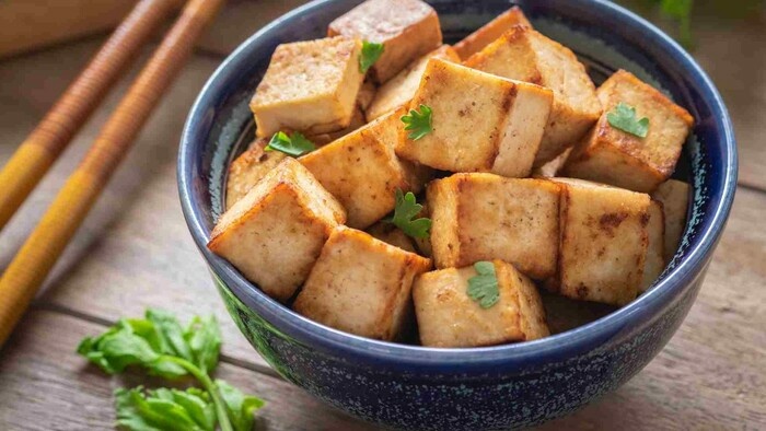 nakrajané tofu